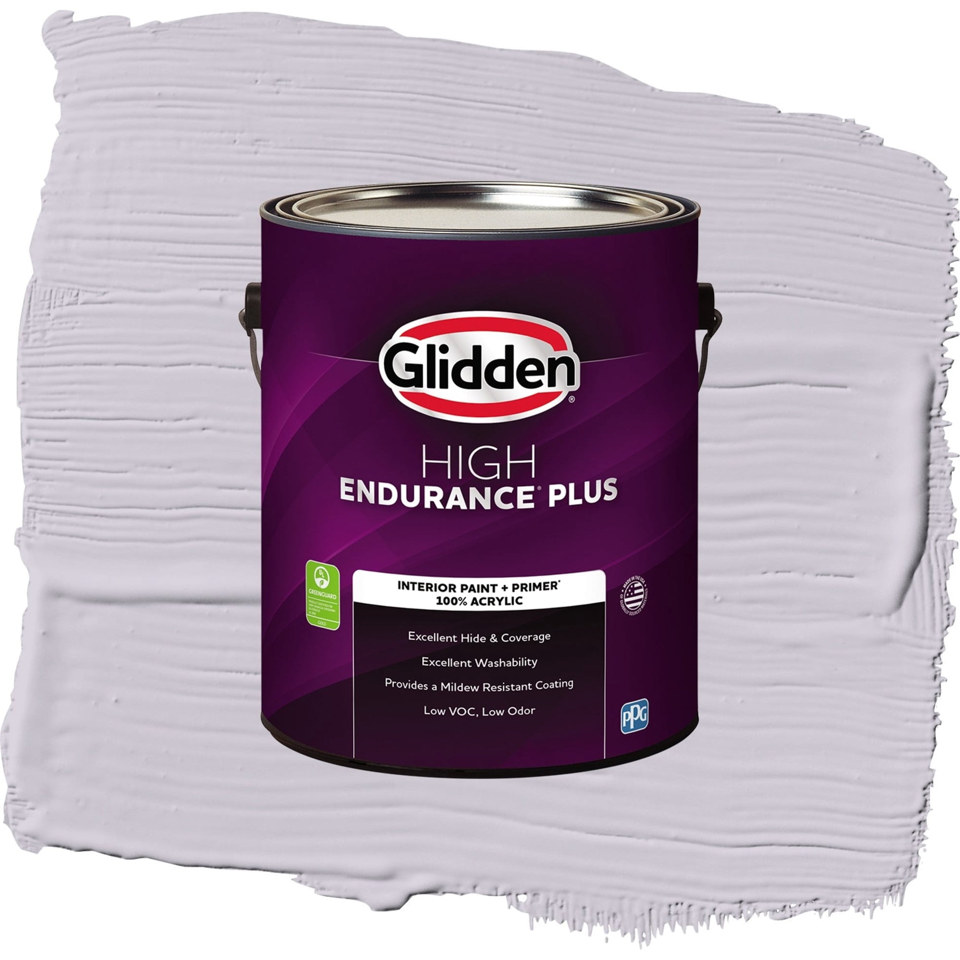 Glidden HEP Silver Chalice / Purple, Flat Interior Paint with Primer, 1 Gallon