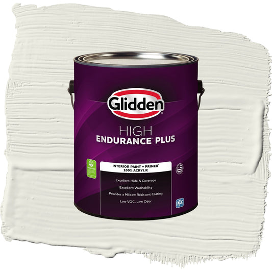 Glidden HEP Silvery Moon / Gray, Semi-Gloss Interior Paint with Primer, 1 Gallon