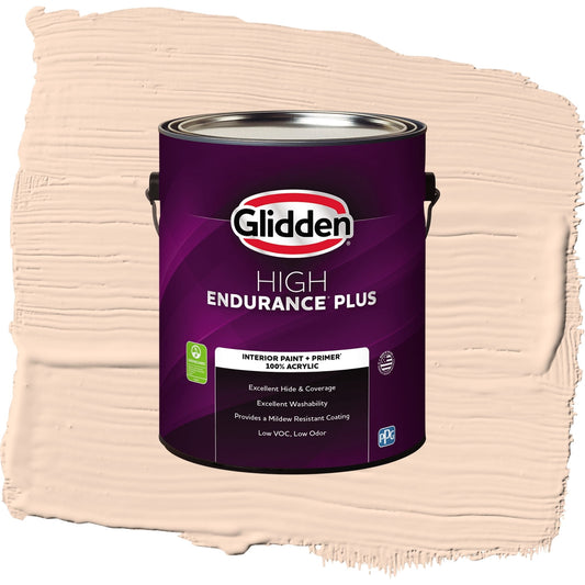 Glidden HEP Sourpatch Peach / Orange, Flat Interior Paint with Primer, 1 Gallon