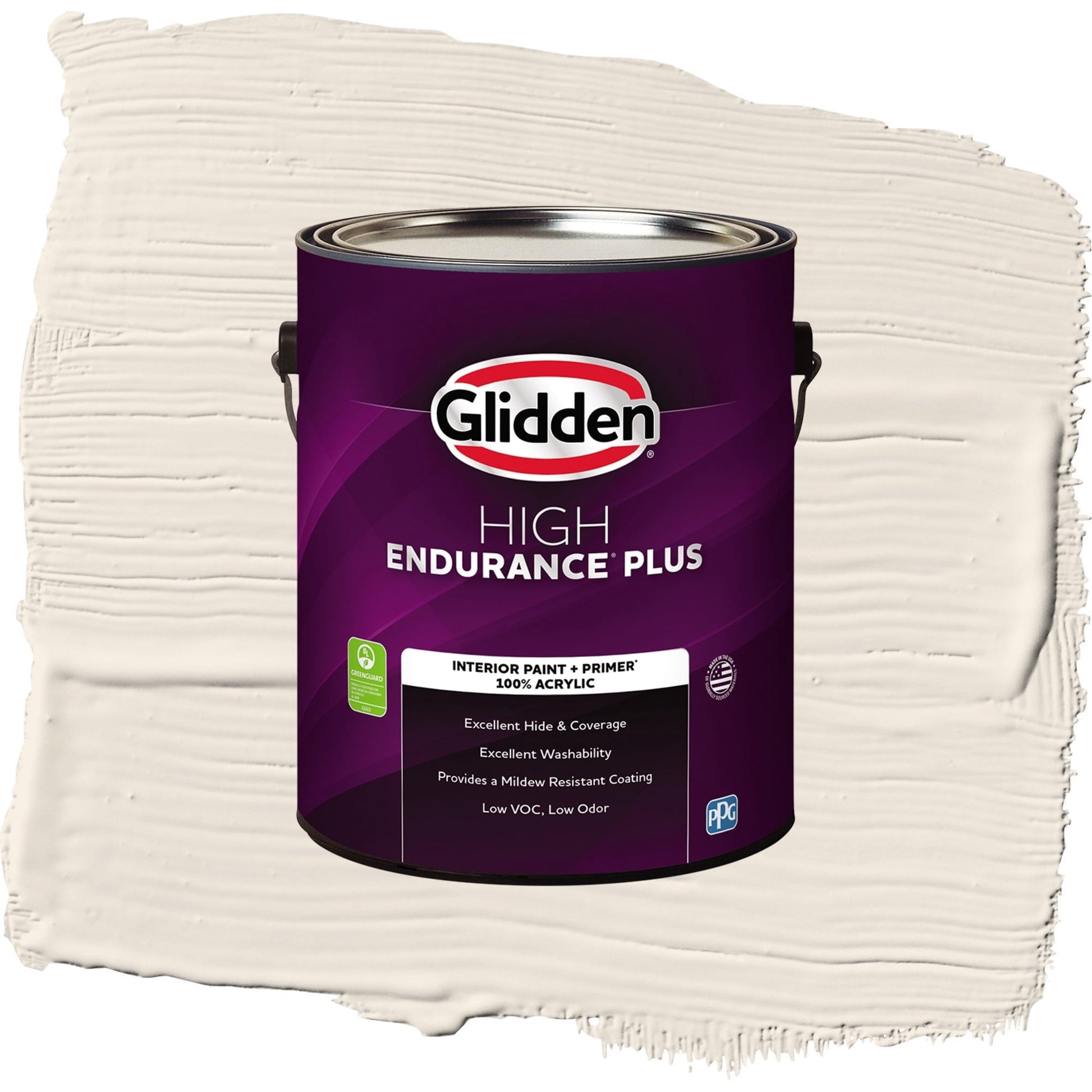 Glidden HEP String of Pearls / Beige, Flat Interior Paint with Primer, 1 Gallon