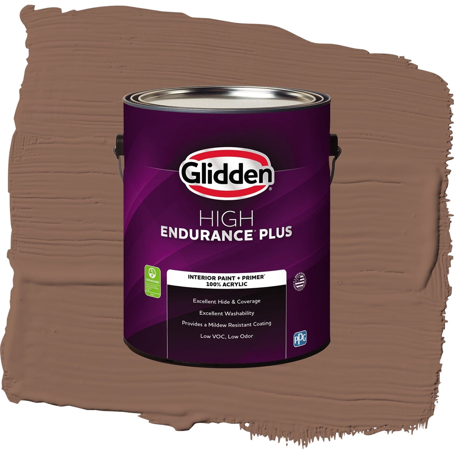 Glidden HEP Suede Leather / Beige, Semi-Gloss Interior Paint with Primer, 1 Gallon