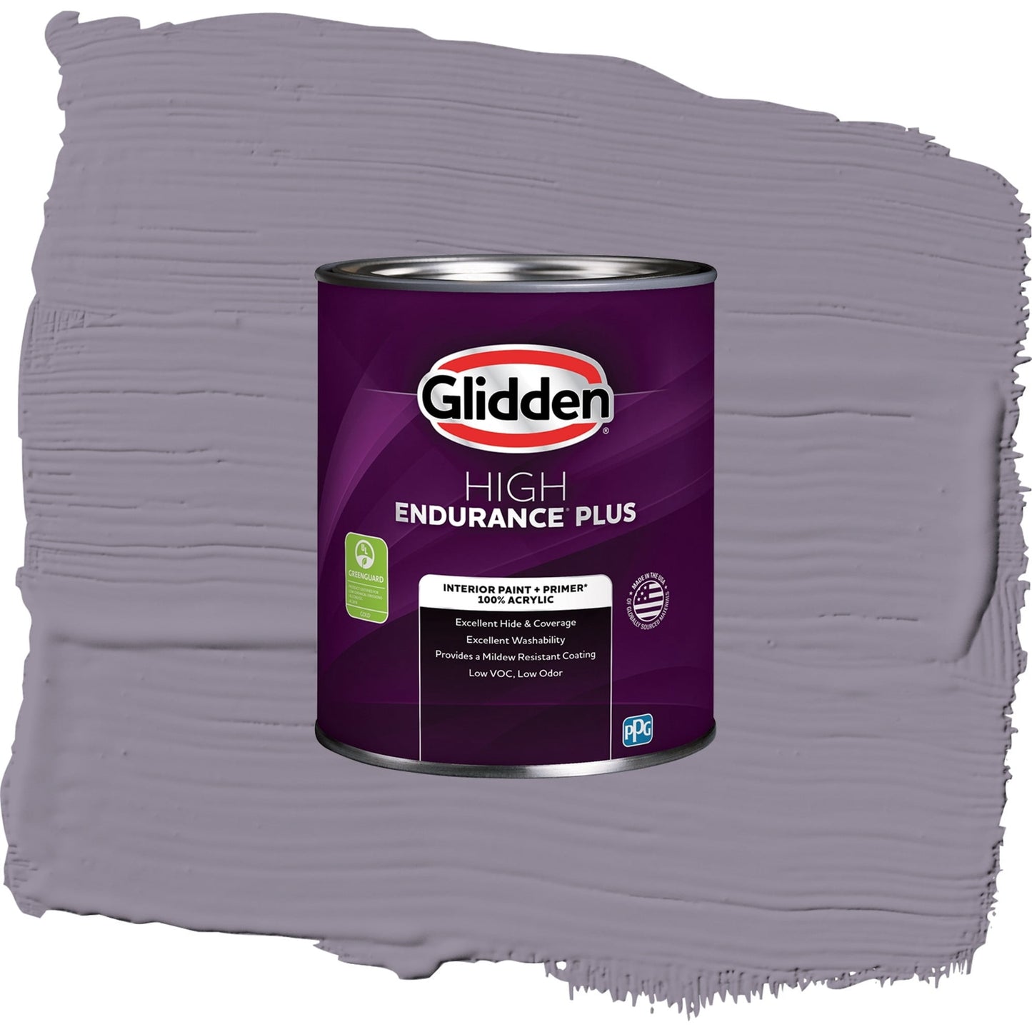 Glidden HEP Tin Lizzie / Purple, Eggshell Interior Paint with Primer, 1 Quart
