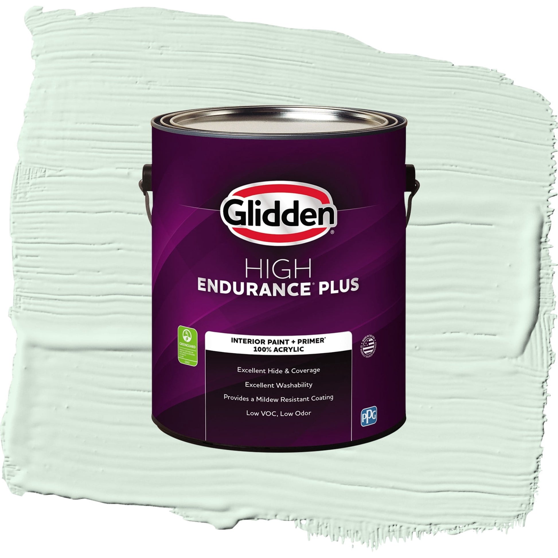 Glidden HEP Tint of Green / Green, Semi-Gloss Interior Paint with Primer, 1 Gallon