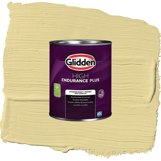 Glidden HEP Twinkle Toes / Green, Eggshell Interior Paint with Primer, 1 Quart