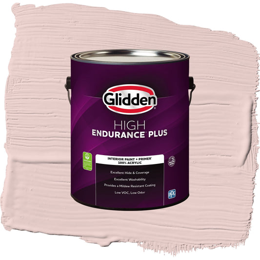 Glidden HEP Whirligig / Pink, Eggshell Interior Paint with Primer, 1 Gallon
