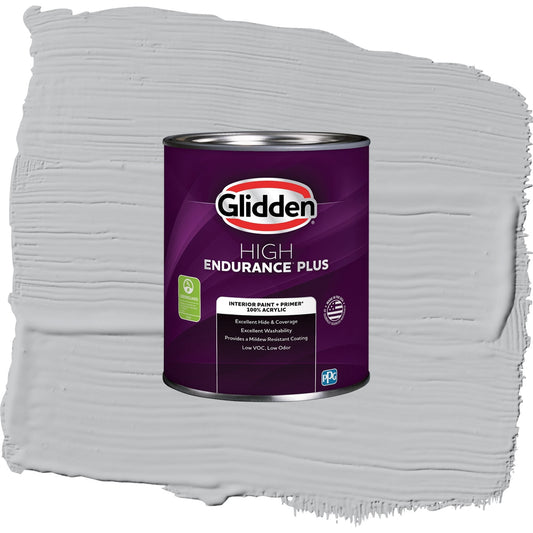 Glidden HEP Whirlwind / Gray, Semi-Gloss Interior Paint with Primer, 1 Quart