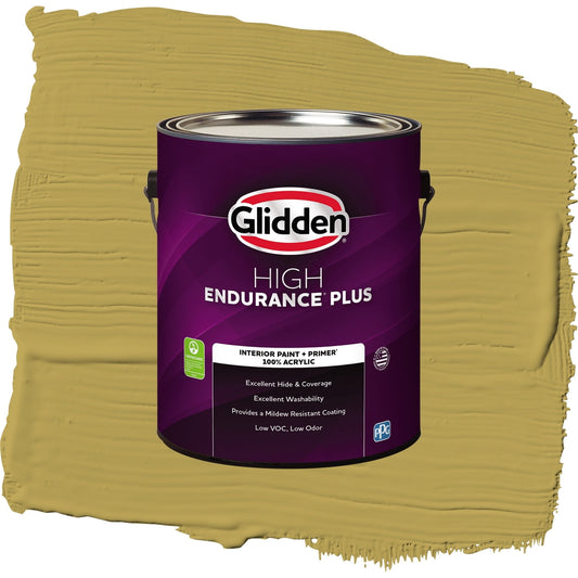 Glidden HEP Woolen Mittens / Green, Semi-Gloss Interior Paint with Primer, 1 Gallon