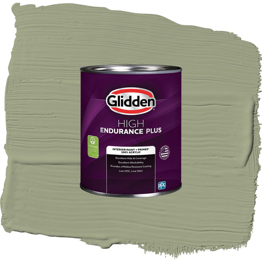 Glidden HEP Zebra Grass / Green, Eggshell Interior Paint with Primer, 1 Quart