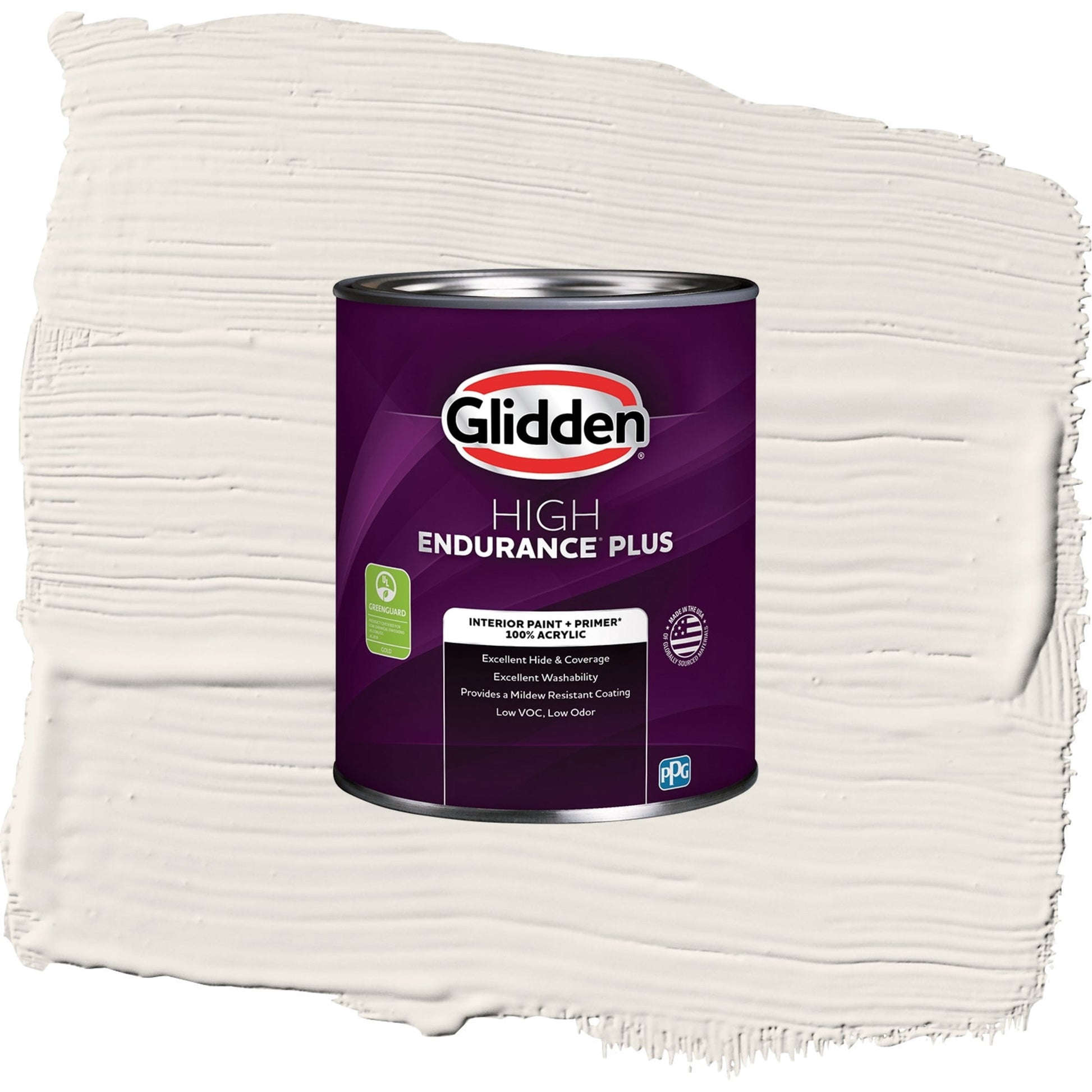 Glidden HEP Mountain Gray / Gray, Eggshell Interior Paint with Primer, 1 Quart