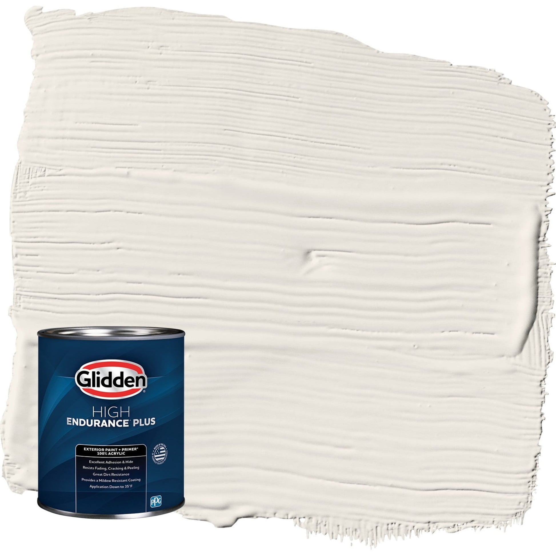 Glidden HEP Mountain Gray / Gray Satin Exterior Paint with Primer, 1 Quart
