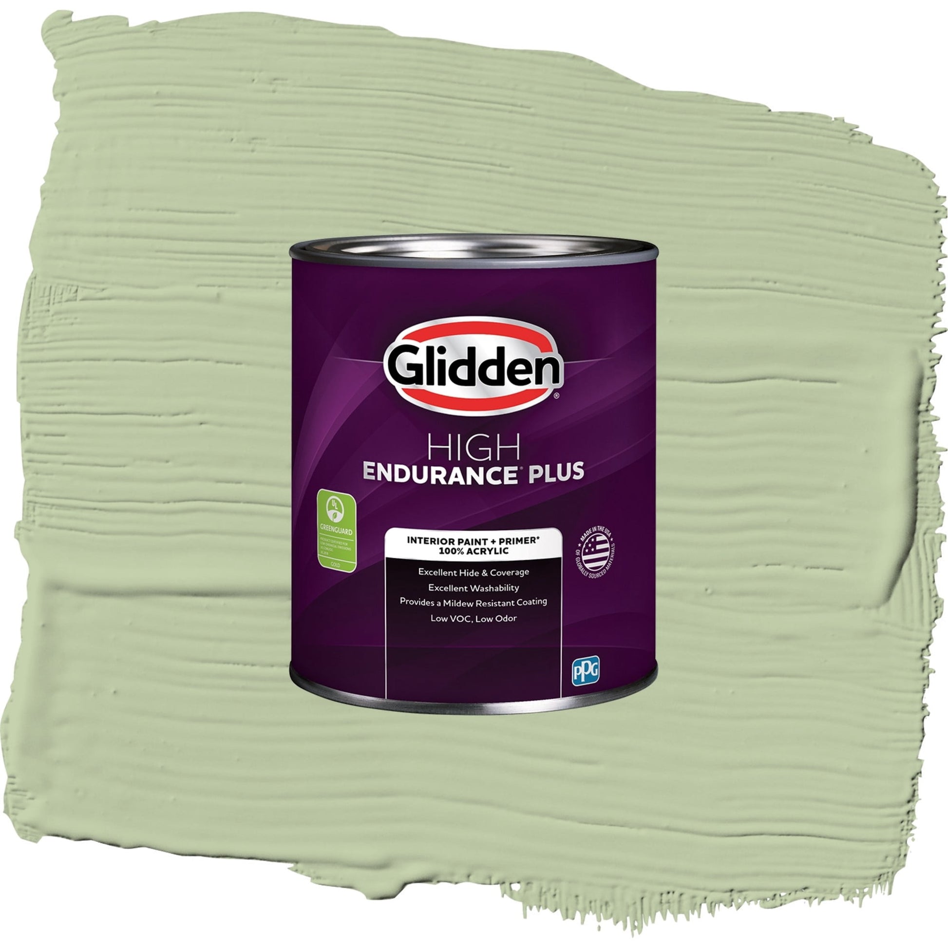 Glidden HEP Quaking Grass / Green, Eggshell Interior Paint with Primer, 1 Quart