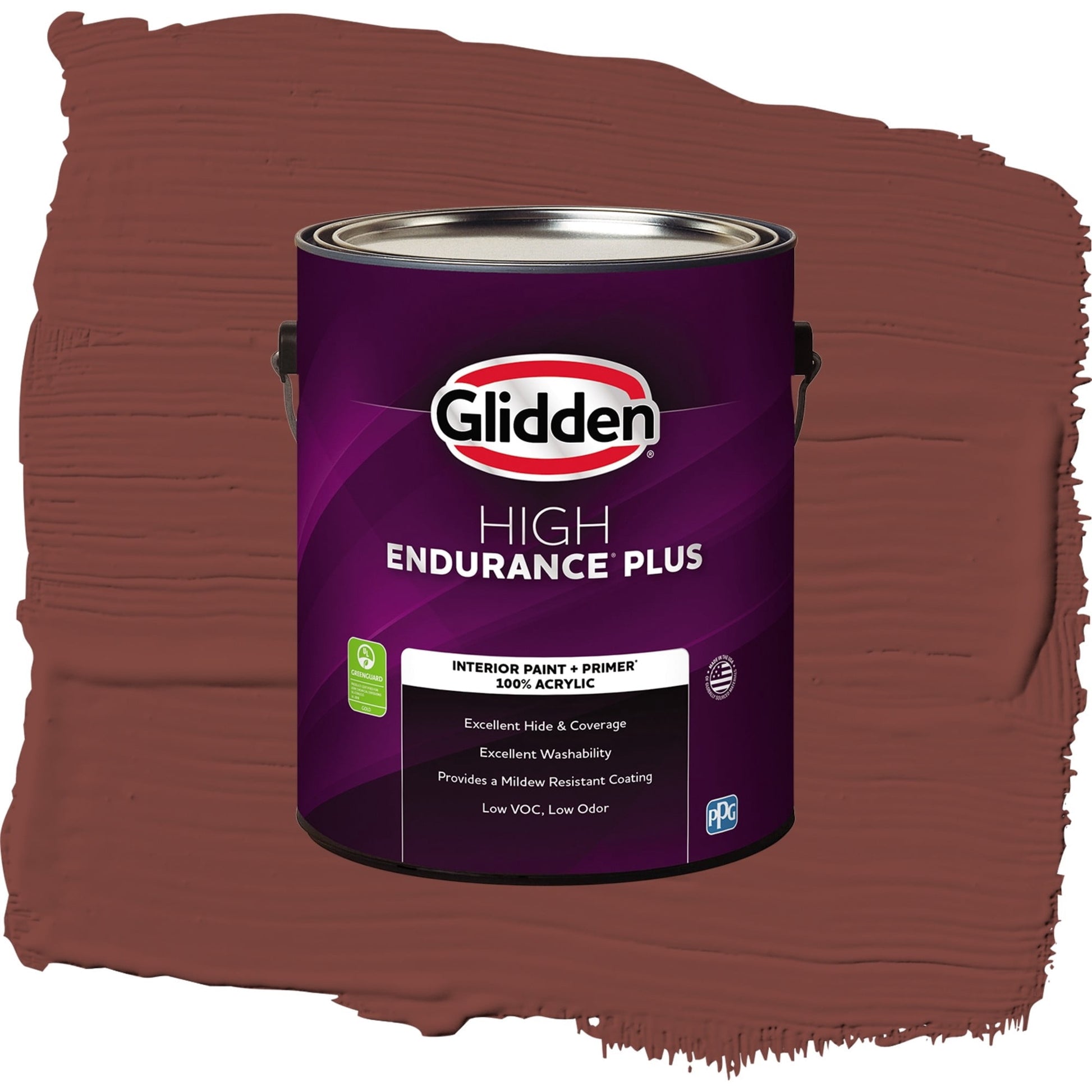Glidden HEP Sweet Spiceberry / Red, Eggshell Interior Paint with Primer, 1 Gallon