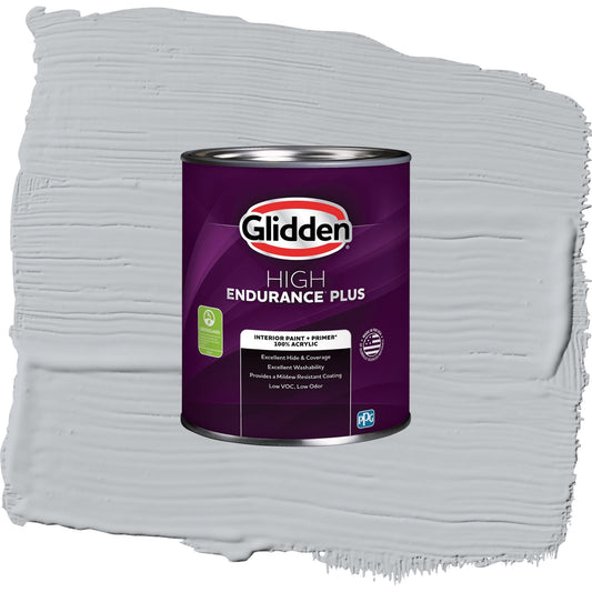 Glidden HEP Train / Gray, Eggshell Interior Paint with Primer, 1 Quart