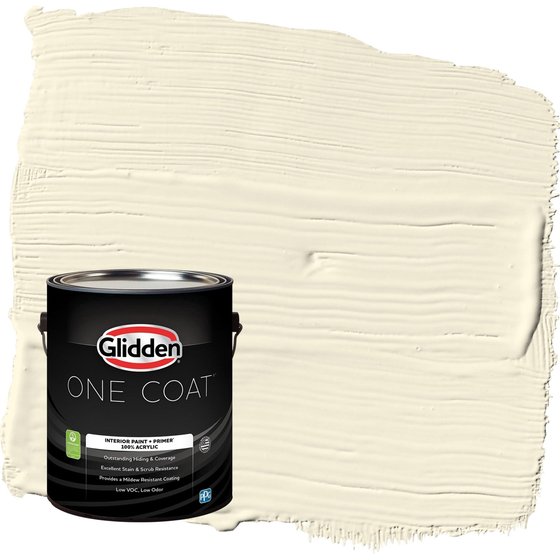 Glidden One Coat Mesa Beige / Yellow Semi-Gloss Interior Paint with Primer, 1 Gallon
