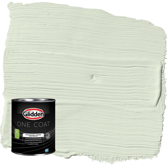 Glidden One Coat Pintura Interior Semibrillante Lime Spritz / Verde con Primer, 1 Cuarto