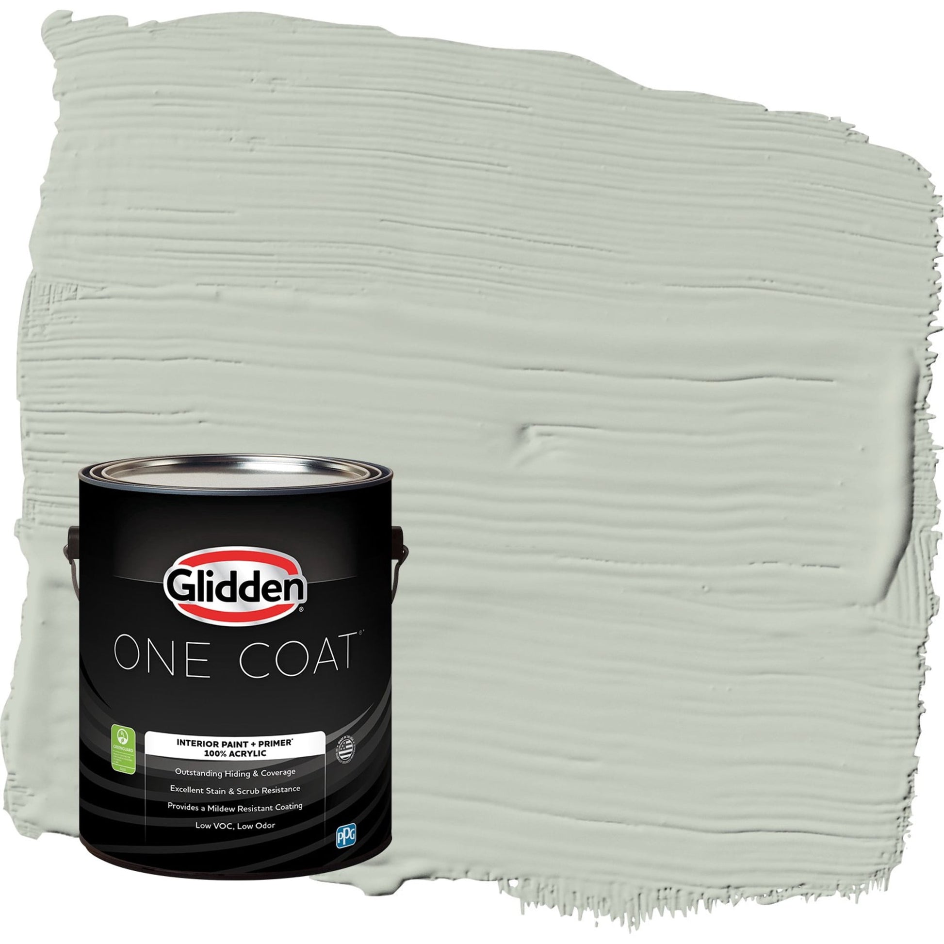 Glidden One Coat Life Lesson / Green Eggshell Interior Paint with Primer, 1 Gallon