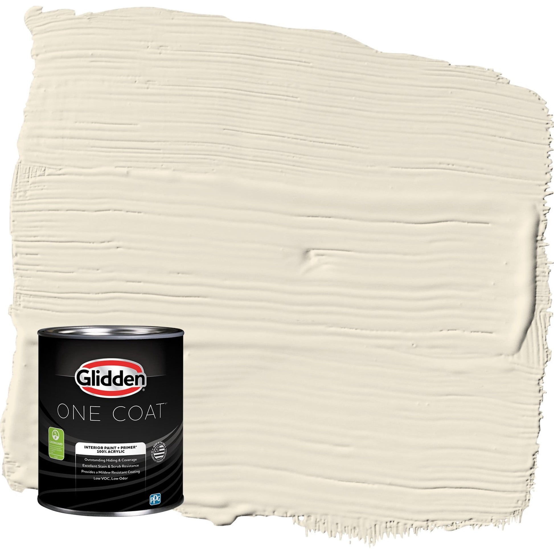 Glidden One Coat Brandied Pears / Beige Eggshell Interior Paint with Primer, 1 Quart