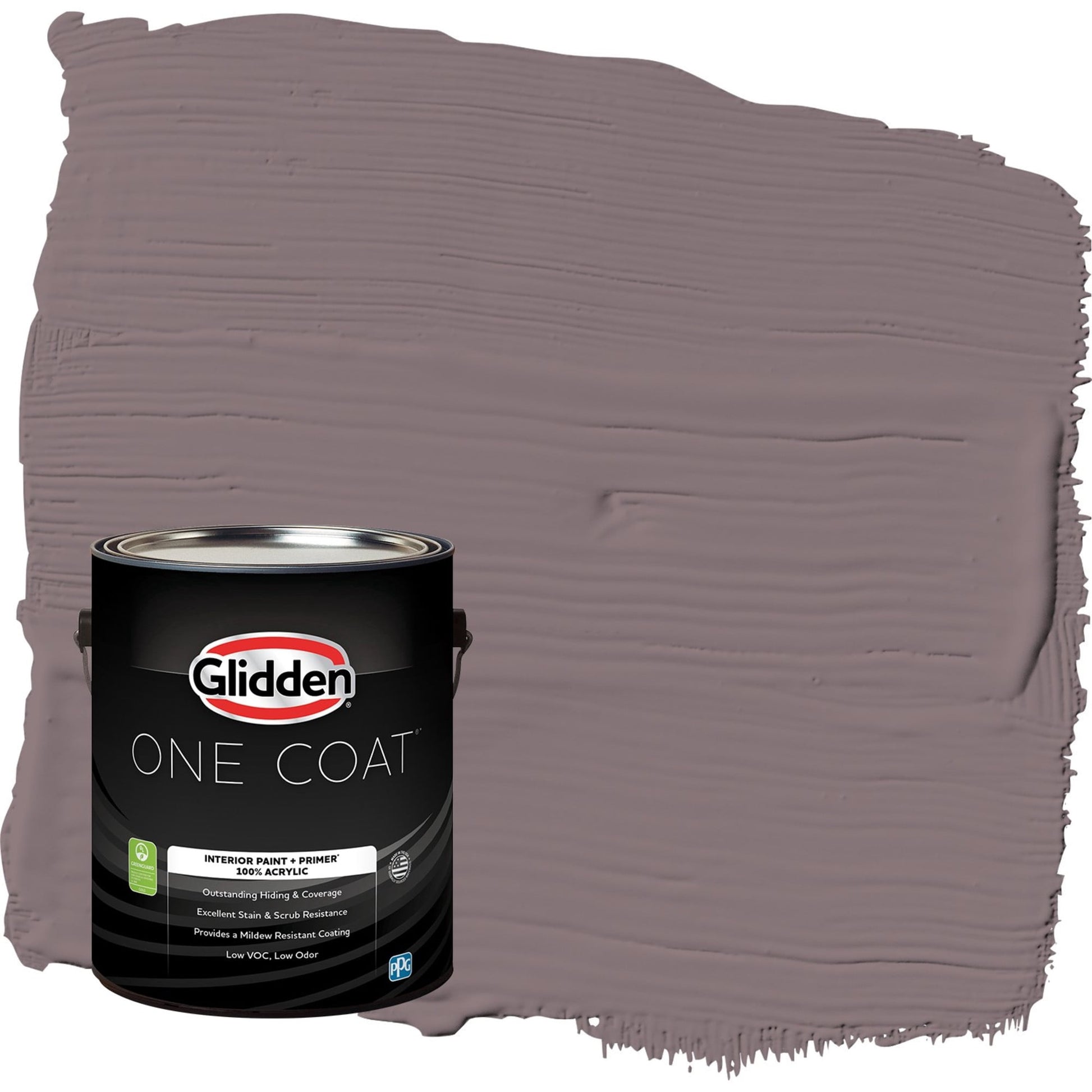 Glidden One Coat Choo Choo / Purple Semi-Gloss Interior Paint with Primer, 1 Gallon