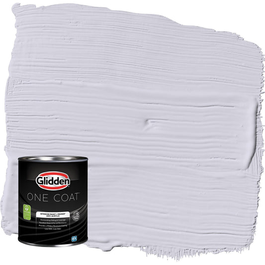 Glidden One Coat Frosted Lilac / Purple Semi-Gloss Interior Paint with Primer, 1 Gallon