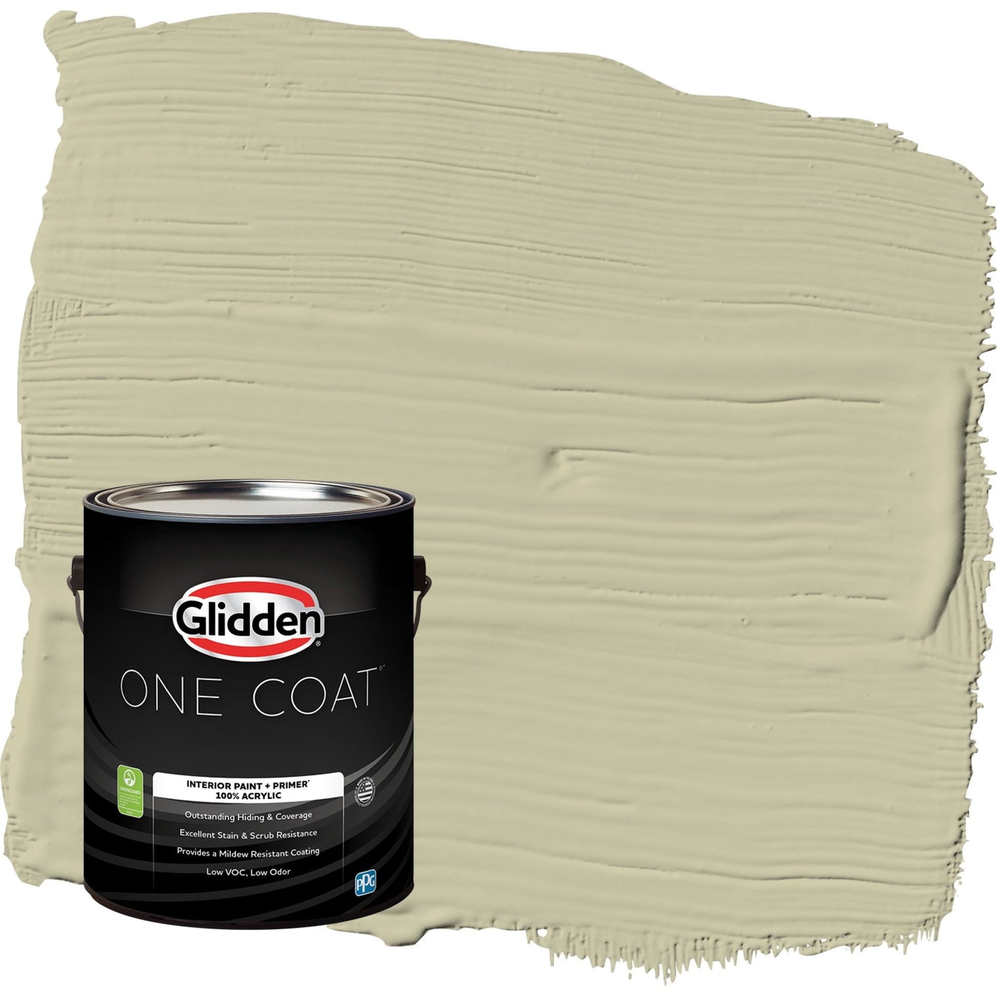 Glidden One Coat Northern Landscape / Green Flat Interior Paint with Primer, 1 Gallon