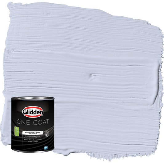 Glidden One Coat Sweet Emily / Purple Flat Interior Paint with Primer, 1 Quart