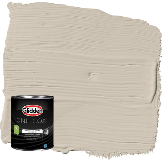 Glidden One Coat Synchronicity / Gray Flat Interior Paint with Primer, 1 Quart