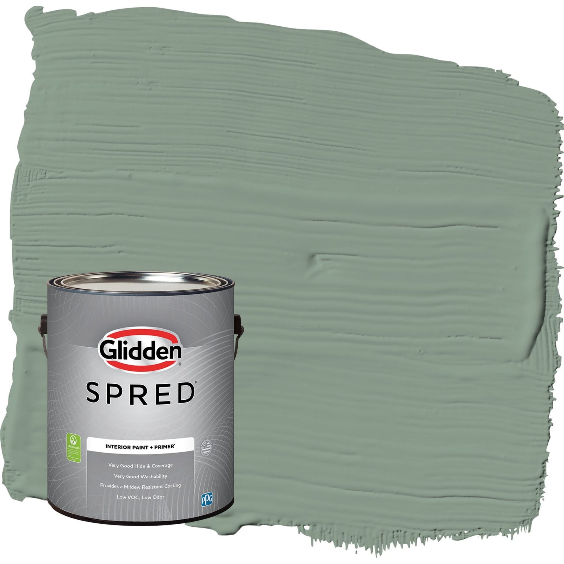 Glidden Spred Birch Forest / Green, Semi-Gloss Interior Paint with Primer, 1 Gallon