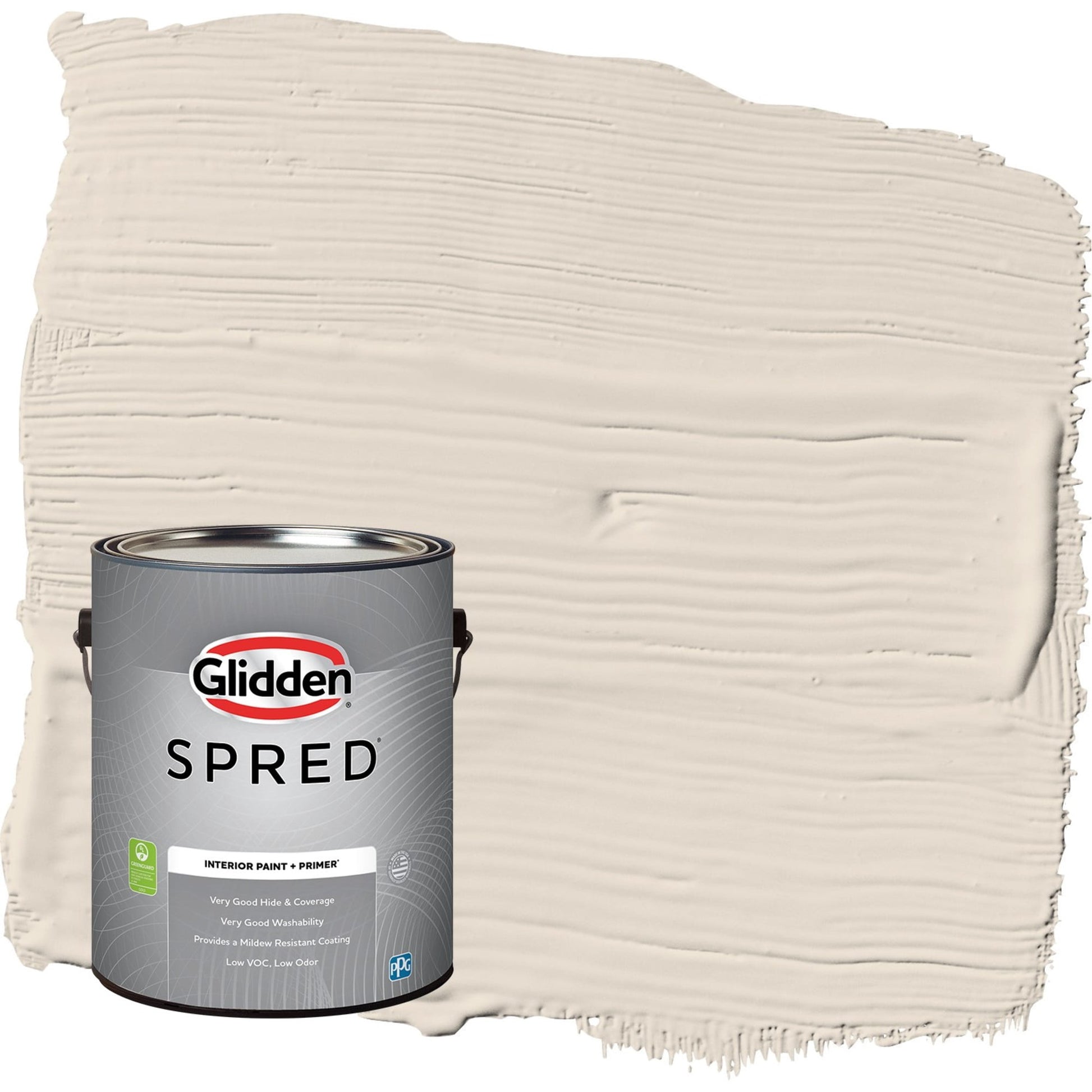 Glidden Spred Maybe Mushroom / Gray, Semi-Gloss Interior Paint with Primer, 1 Gallon