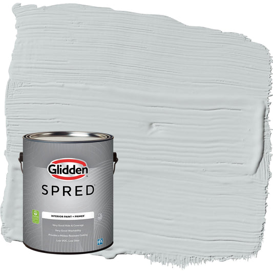 Glidden Spred Grab-N-Go Ghost Whisperer / Gray, Blue, Semi-Gloss Interior Paint with Primer, 1 Gallon