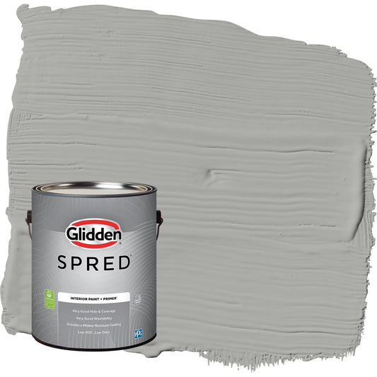 Glidden Spred Grab-N-Go Precipitation / Gray, Eggshell Interior Paint with Primer, 1 Gallon