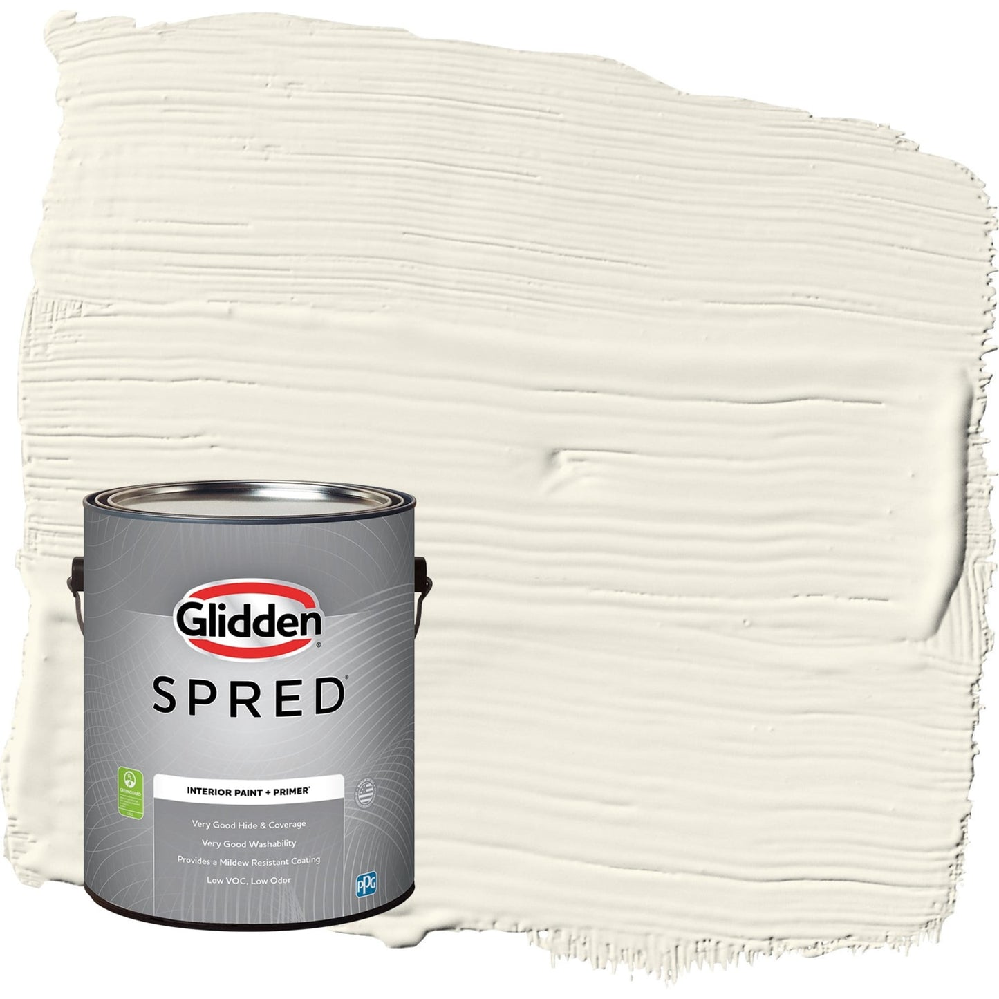 Glidden Spred Horseradish / Beige, Flat Interior Paint with Primer, 1 Gallon