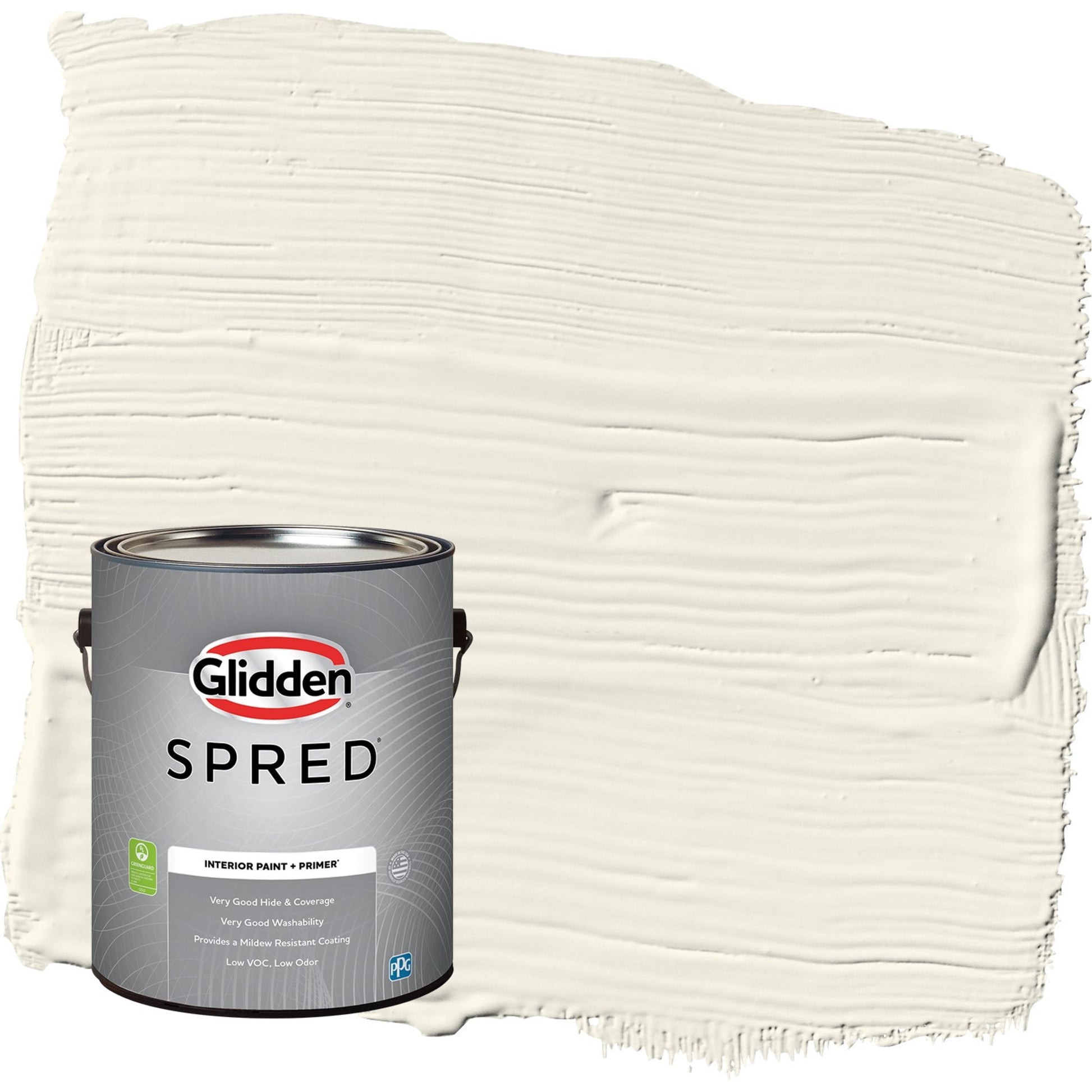 Glidden Spred Horseradish / Beige, Flat Interior Paint with Primer, 1 Gallon