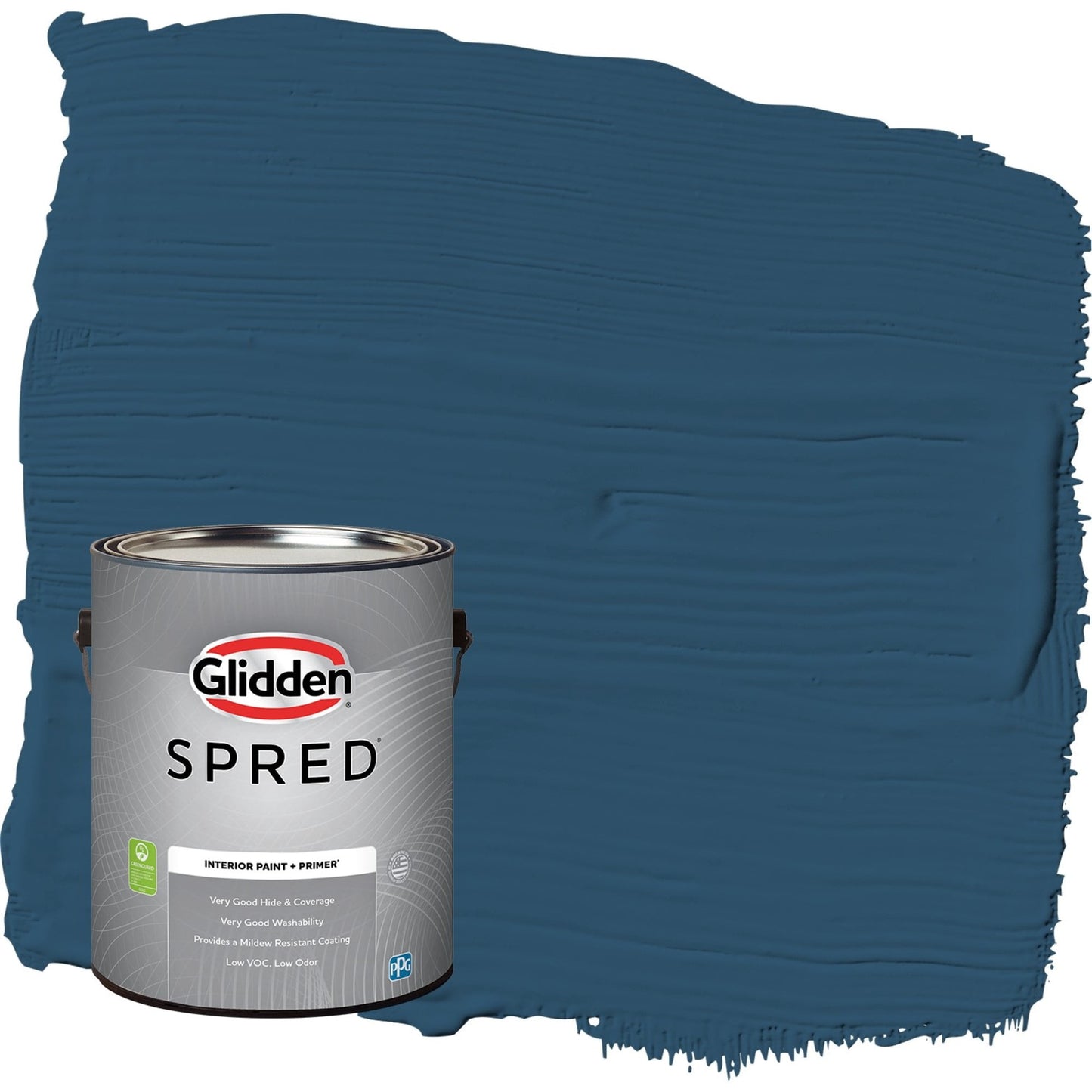 Glidden Spred Blue Lava / Blue, Semi-Gloss Interior Paint with Primer, 1 Gallon
