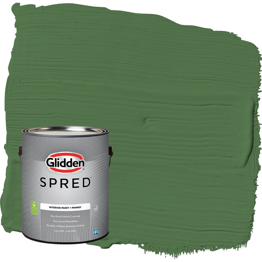 Glidden Spred Clover Leaf / Green, Semi-Gloss Interior Paint with Primer, 1 Gallon