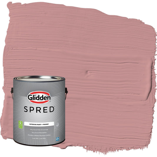 Glidden Spred Floral Tapestry / Pink, Semi-Gloss Interior Paint with Primer, 1 Gallon