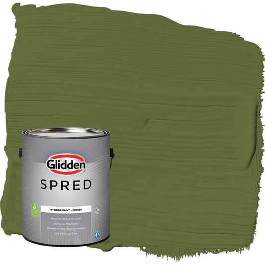 Glidden Spred Globe Artichoke / Green, Eggshell Interior Paint with Primer, 1 Gallon