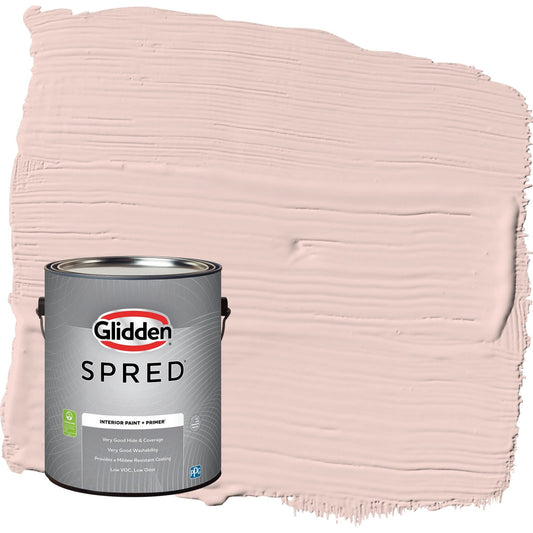 Glidden Spred Honeysweet / Orange, Flat Interior Paint with Primer, 1 Gallon