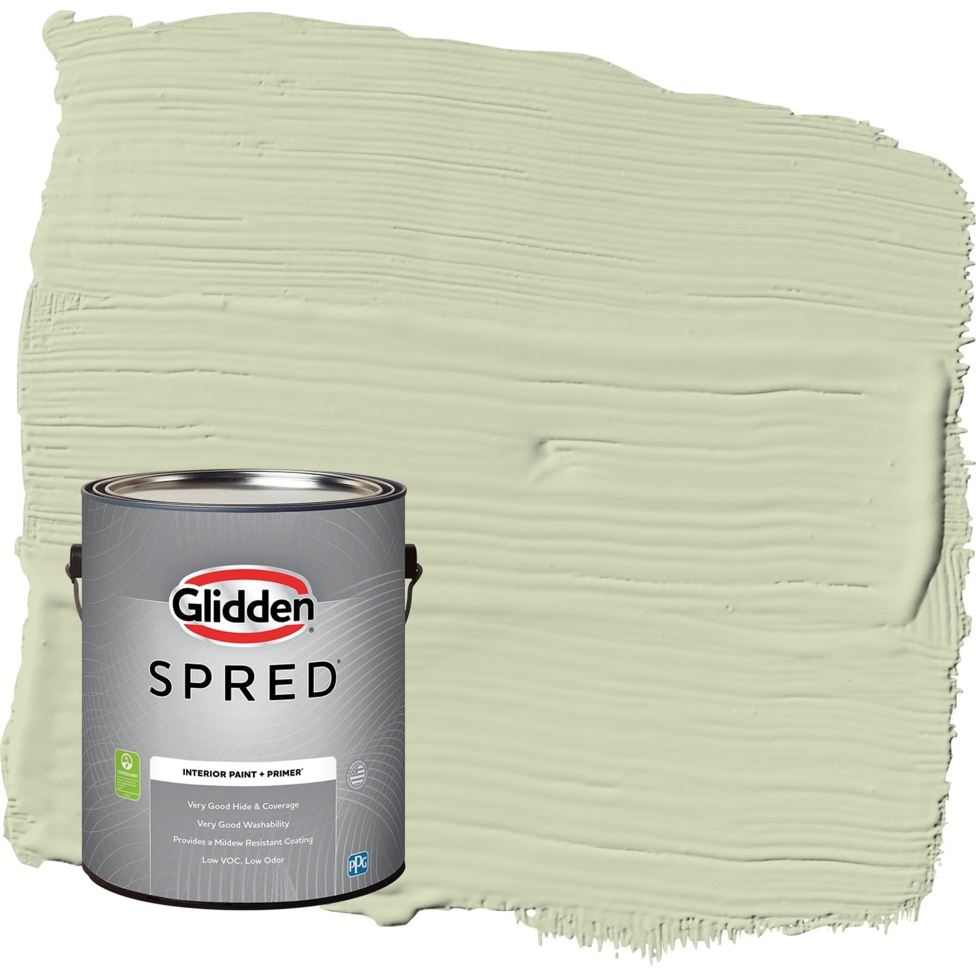 Glidden Spred Pickling Spice / Green, Eggshell Interior Paint with Primer, 1 Gallon