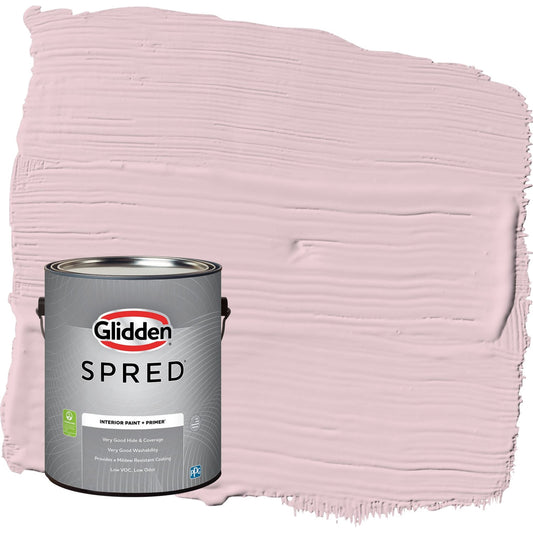 Glidden Spred Rose Cloud / Pink, Semi-Gloss Interior Paint with Primer, 1 Gallon