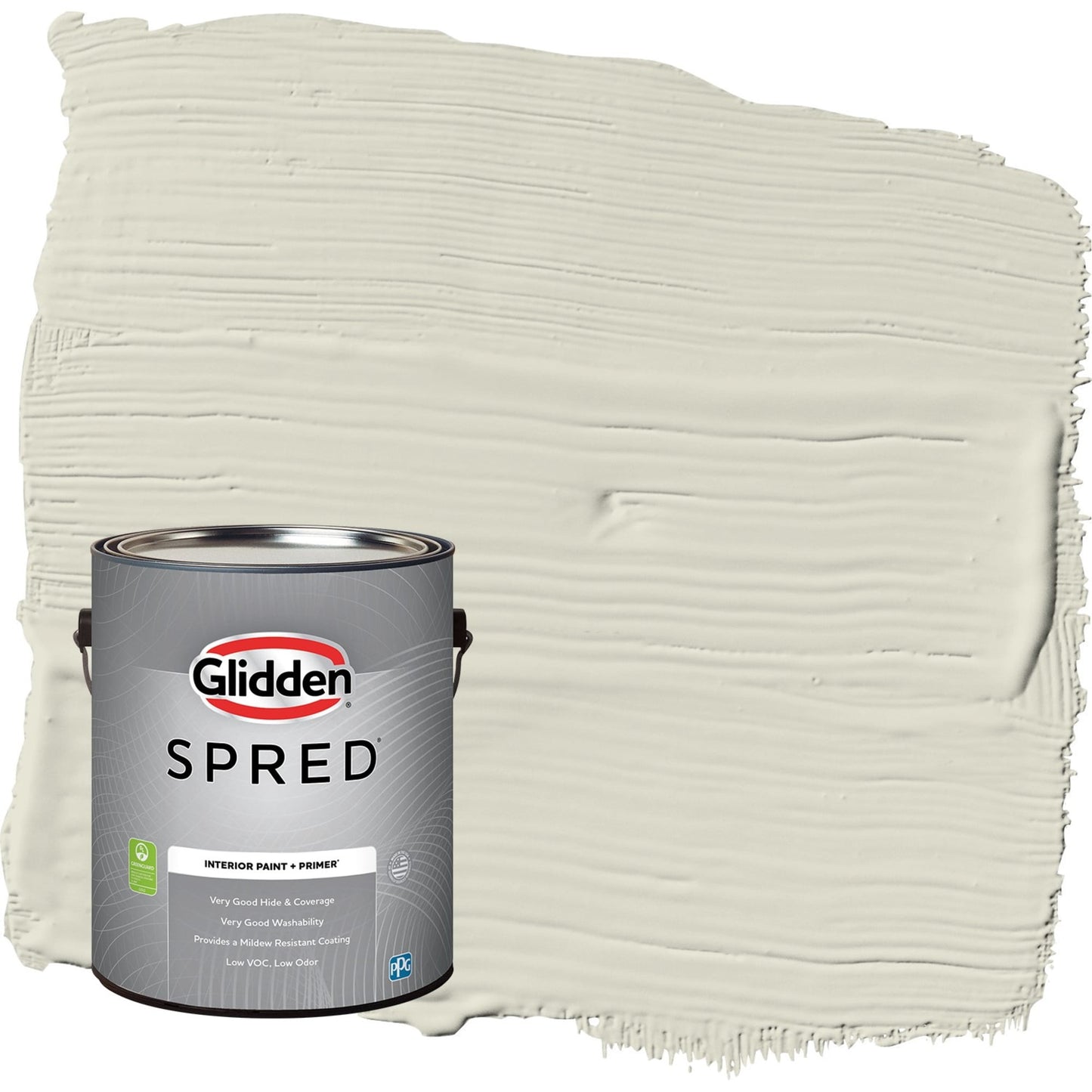 Glidden Spred Veil Of Dusk / Gray, Flat Interior Paint with Primer, 1 Gallon