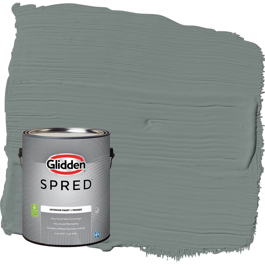 Glidden Spred Thunderbolt / Gray, Eggshell Interior Paint with Primer, 1 Gallon