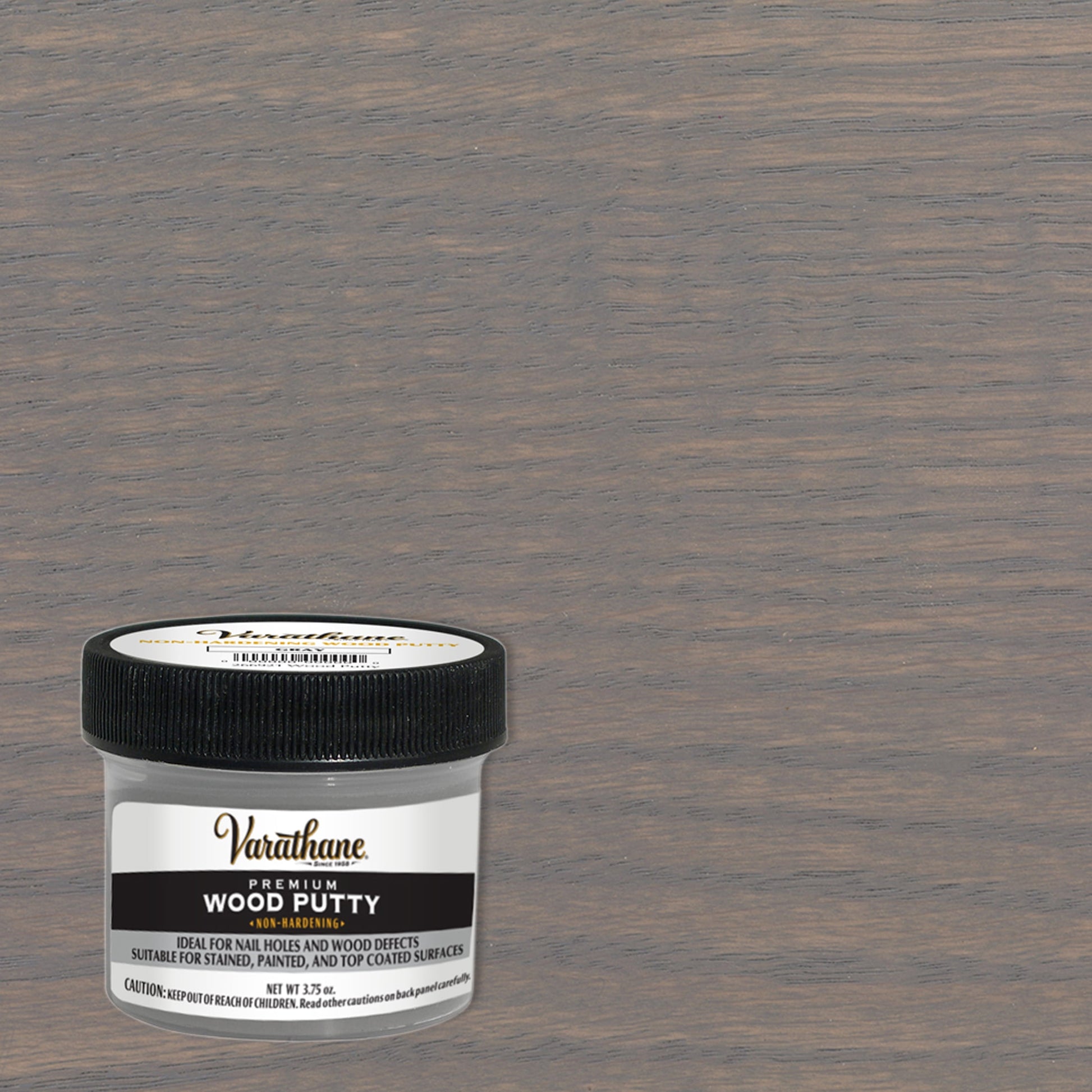 4 Pack, Gray, Varathane Premium Wood Putty-374191, 3.75 oz Jar