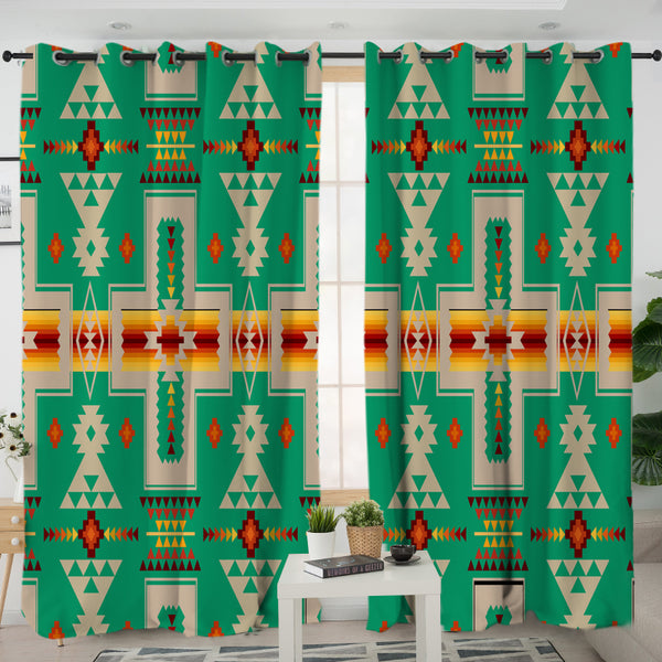 Green Design Native Living Room Curtain