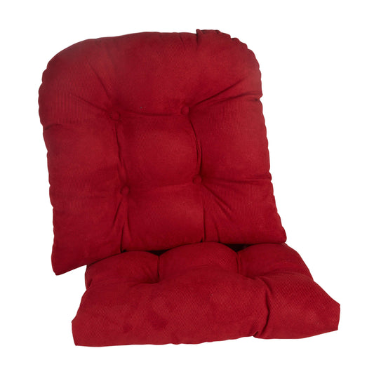 Gripper Non-Slip 17" x 17" Twillo Tufted Universal Chair Cushions, Set of 2