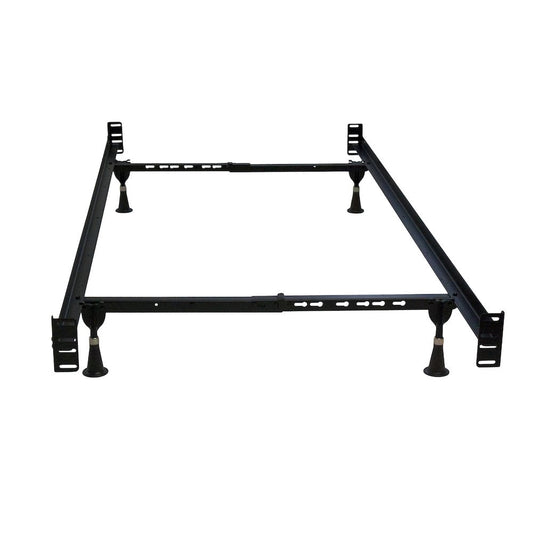 Hollywood Bed Frame Headboard & Footboard Bed Frame Twin/Full with 4-Glides