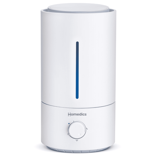 Homedics , Niebla FrÃ­a UltrasÃ³nica, Humidificador de FÃ¡cil Llenado Superior con hasta 44 Horas de Funcionamiento, UHE-CMTF20, Blanco
