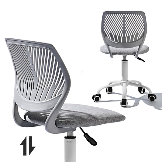 Homy Casa School Student Desk Chair Set of 2, Ergonomic Classroom Task Chairs, Verita Gray