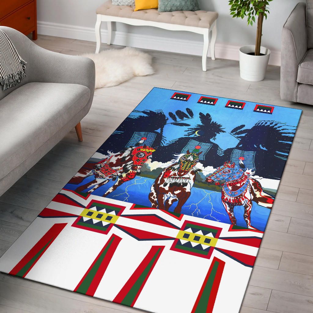 Horse Costumes Area Rug