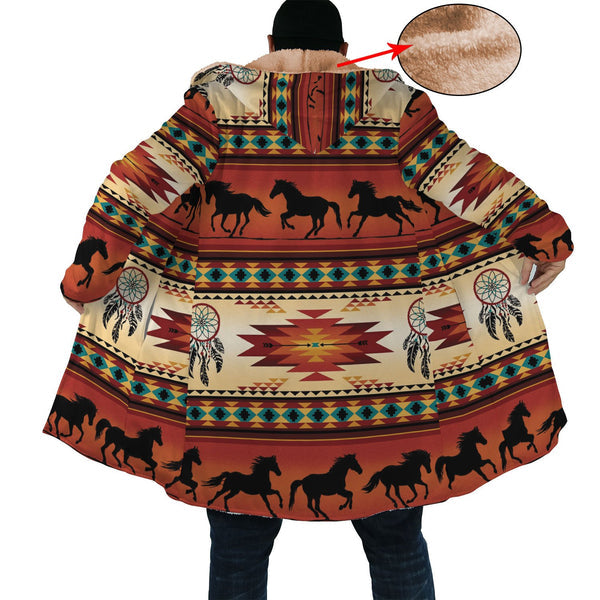 Horse Pattern Native Dream Cloak NT-Dream Cloak-09