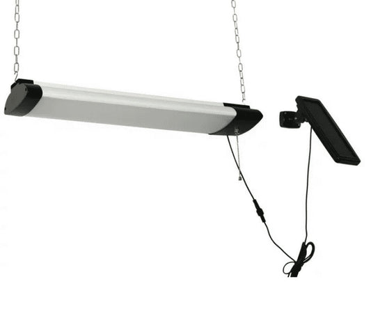 Hyper Tough Adjustable 1000 Lumen Solar LED Shop Light with Polycrystalline Panel